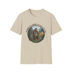 Dad is a Legend Camping T-Shirt | Bear, Campfire, Tent Cabin Illustration