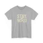 Stay Wild Bigfoot T-Shirt | Sasquatch Retro Typography Tee