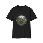 Dad is a Legend Camping T-Shirt | Bear, Campfire, Tent Cabin Illustration