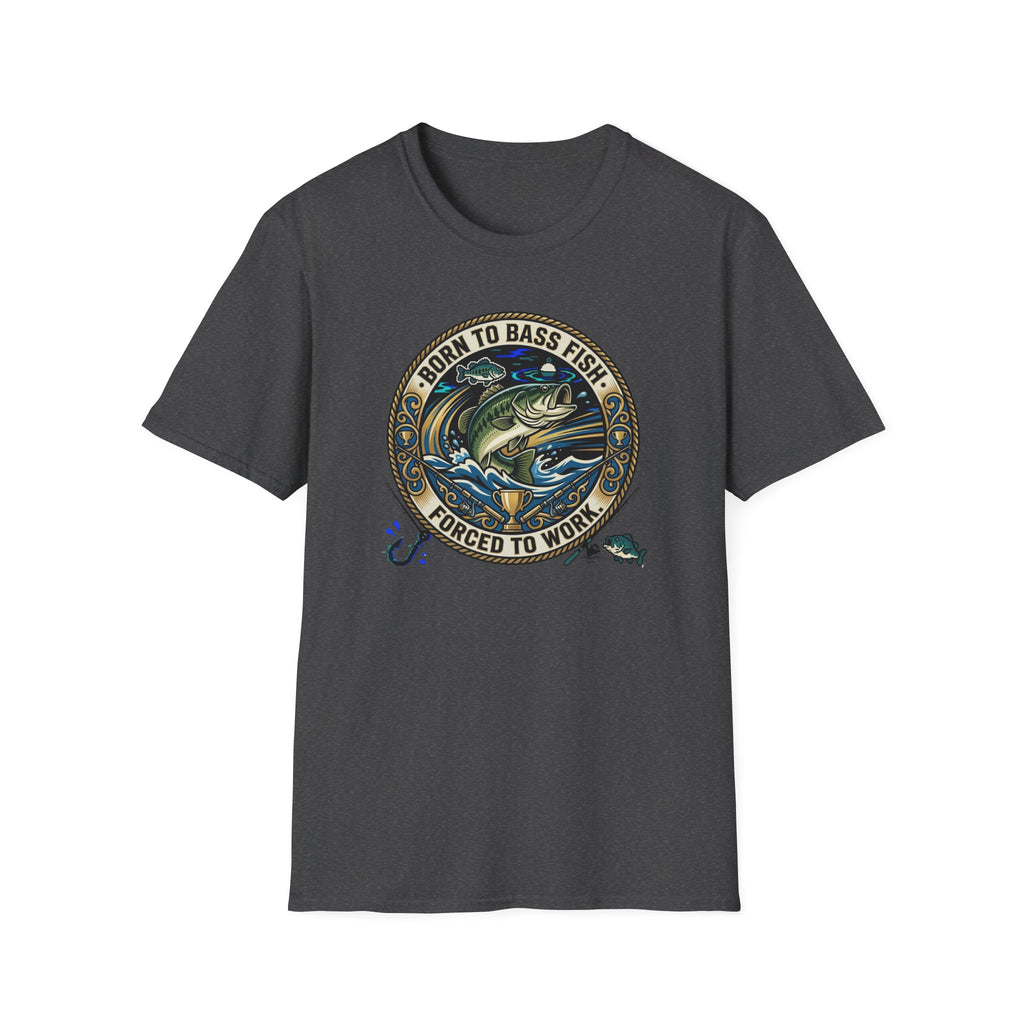 Born to Bass Fish graphic T-Shirt | Fishing Lure Illustration