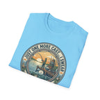 Just One More Cast Fishing T-Shirt | Retro Sunset Angler Design