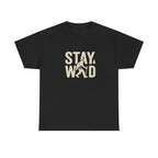 Stay Wild Bigfoot T-Shirt | Sasquatch Retro Typography Tee