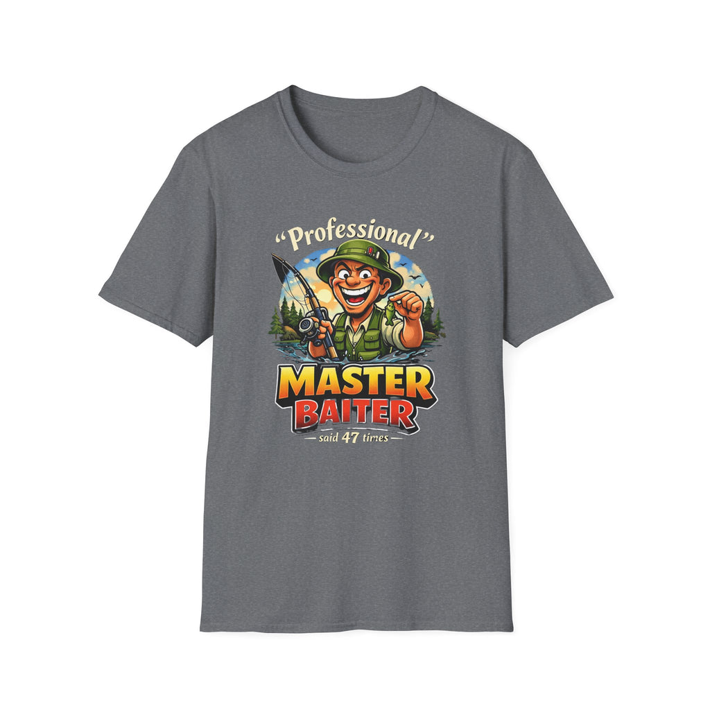 Master Baiter Fisherman T-Shirt | Fishing Graphic Tee, Outdoor Angler Design