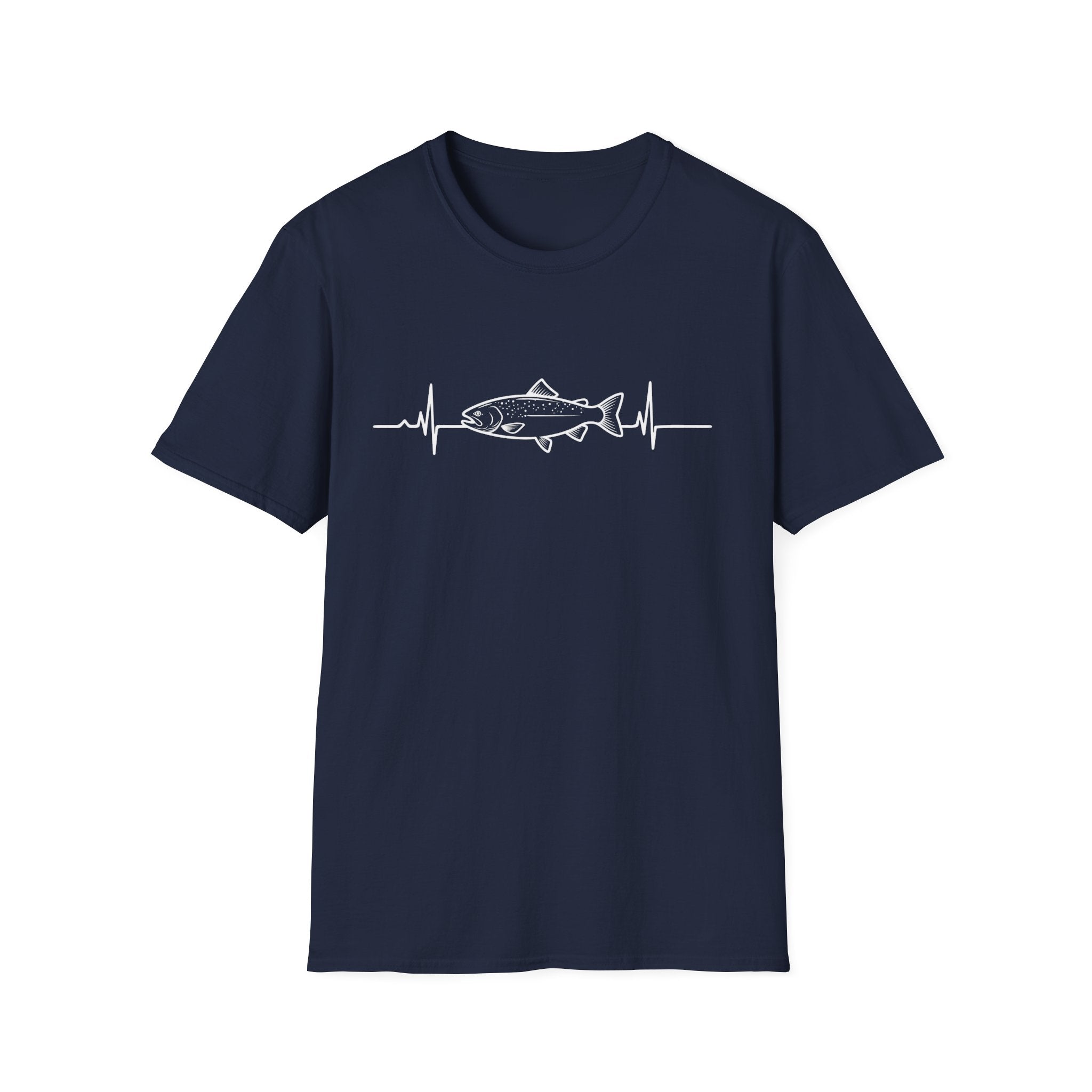Trout Heartbeat Line T-Shirt | Fishing Graphic
