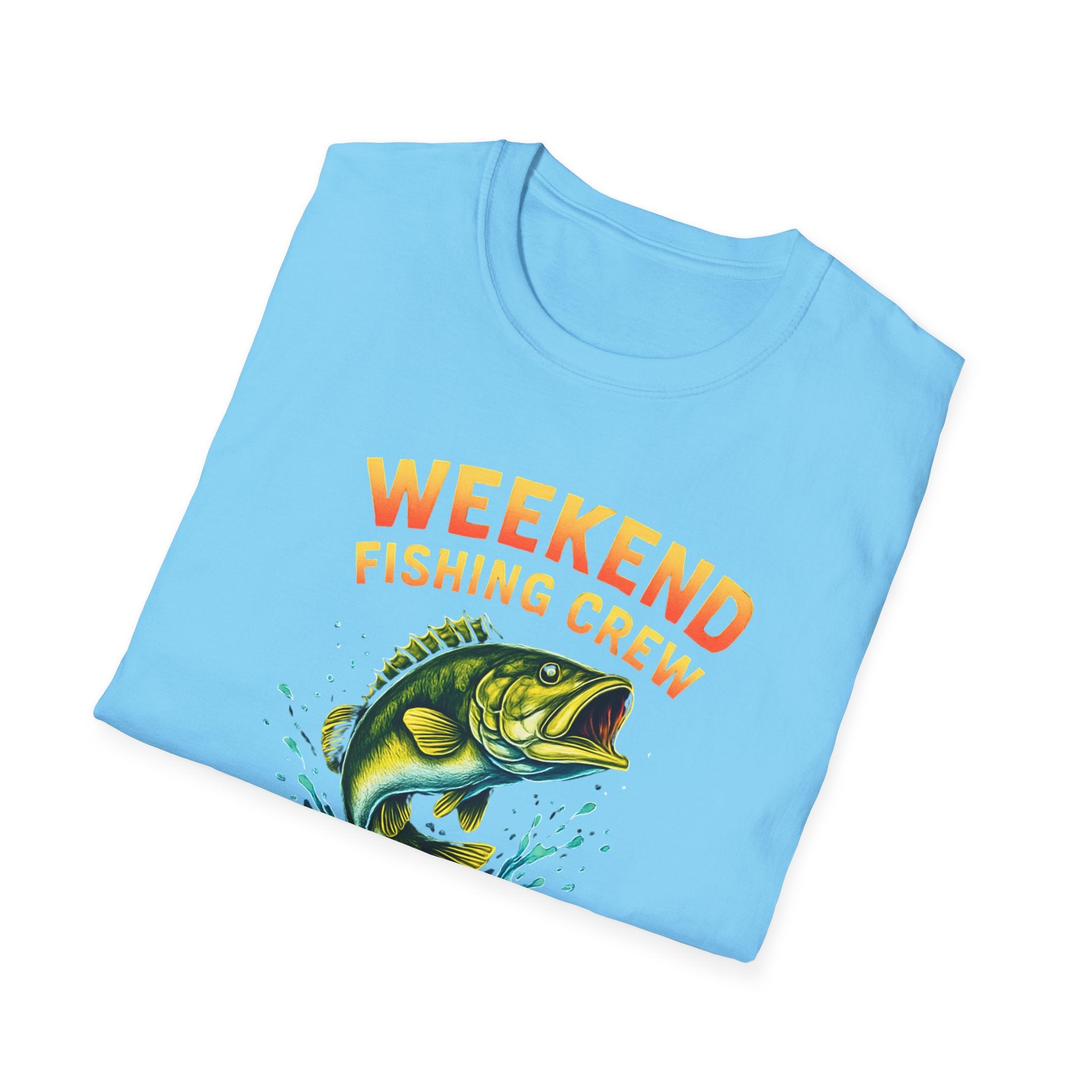 Weekend Fishing Crew T-Shirt | Bass Fish Illustration, Angler Tee