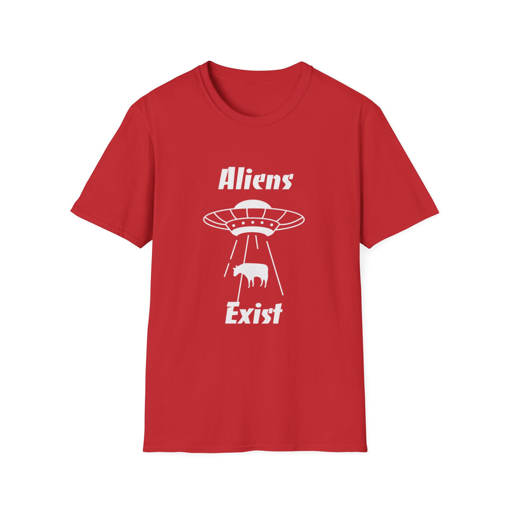 Aliens Exist T-Shirt | UFO Cow Abduction Graphic