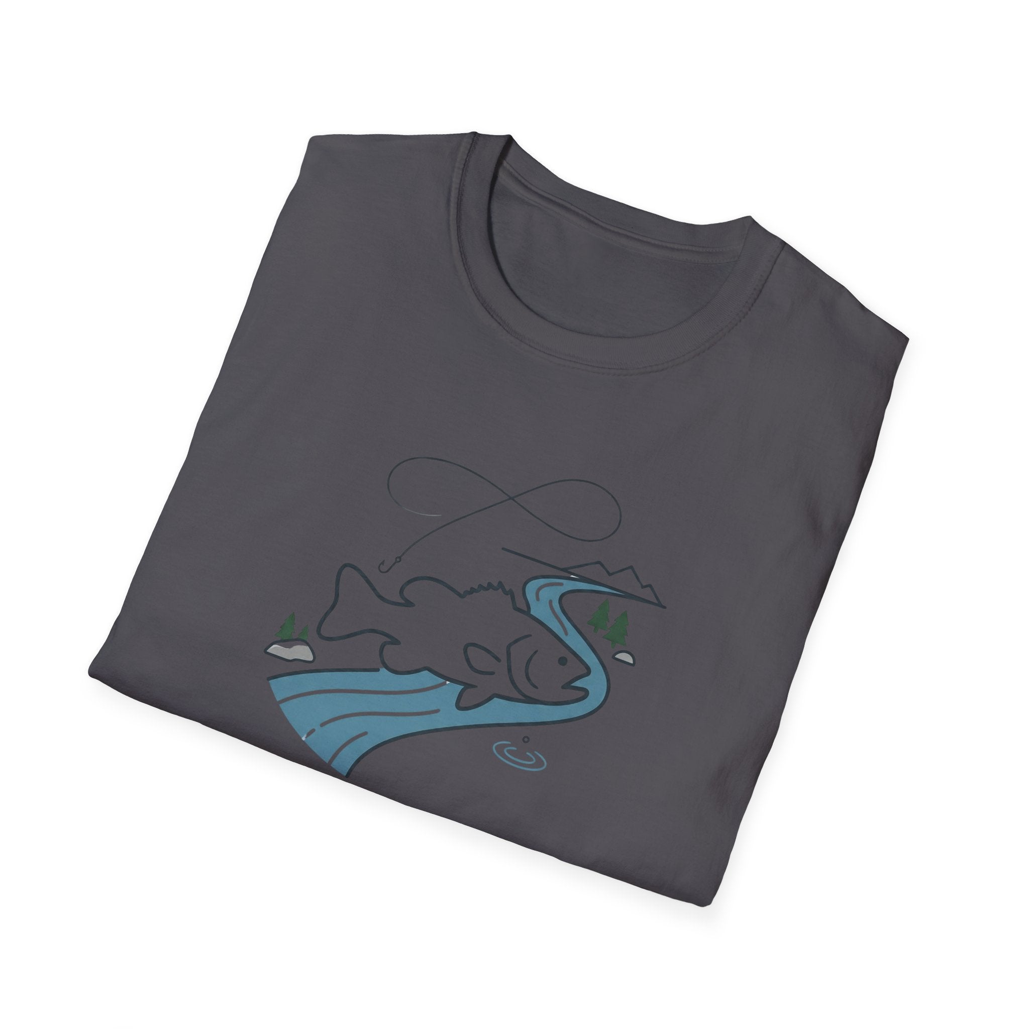 Find Your Current Wave T-Shirt | Surf River Whale Illustration