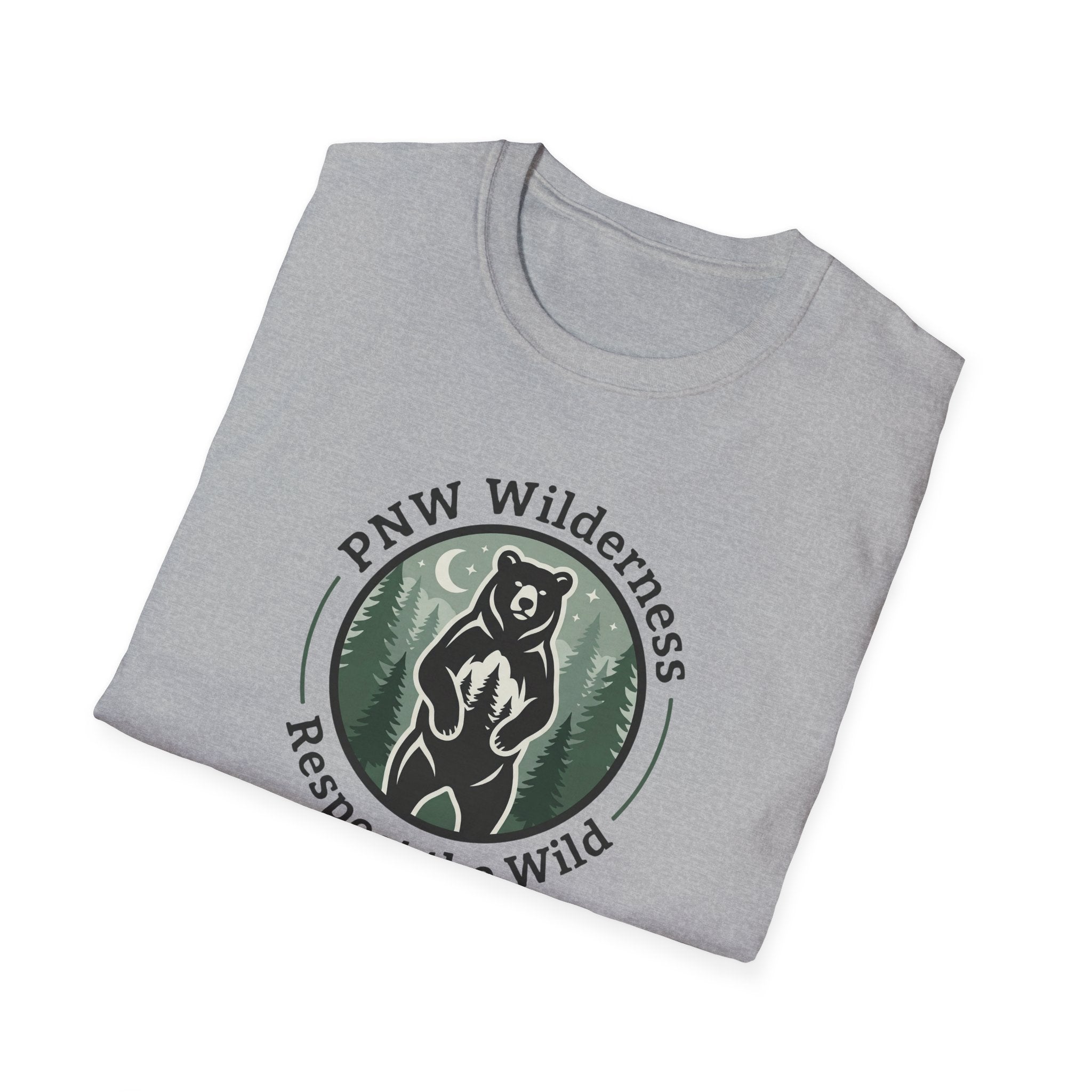 PNW Wilderness Bear Emblem T-Shirt | Respect the Wild