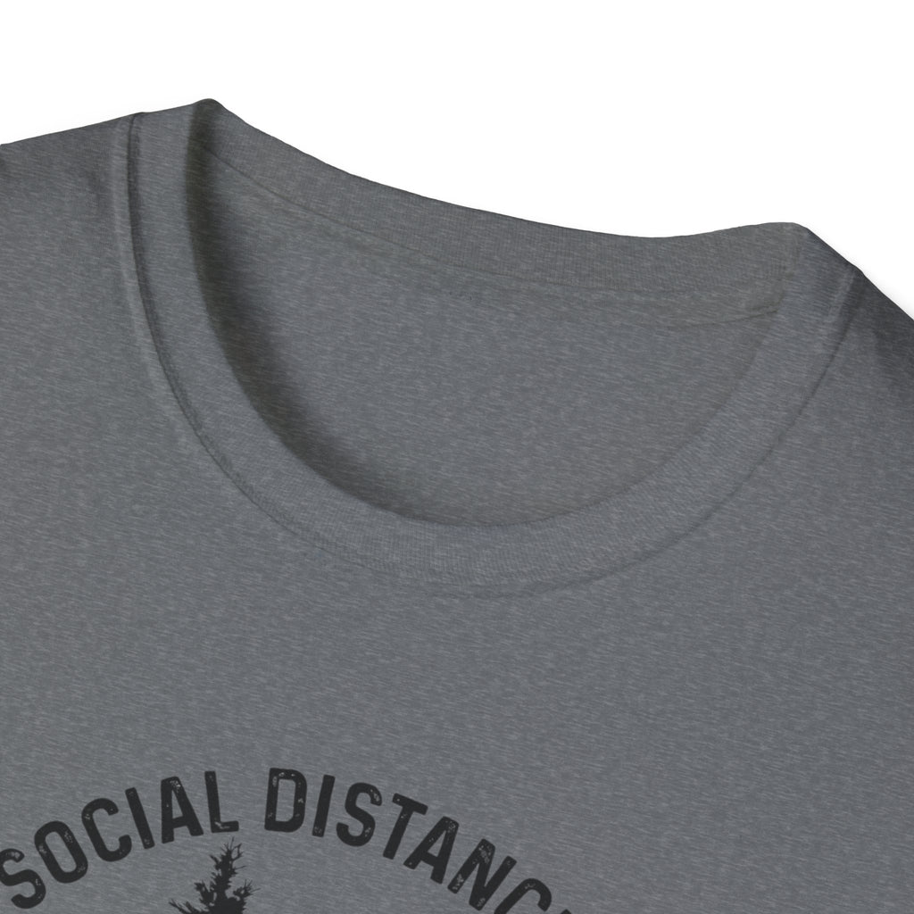 Social Distancing Since 1958 T-Shirt | Bigfoot Sasquatch Graphic