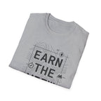 Earn The View T-Shirt | Hiking Adventure Typography Shirt