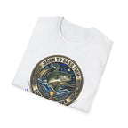 Born to Bass Fish graphic T-Shirt | Fishing Lure Illustration