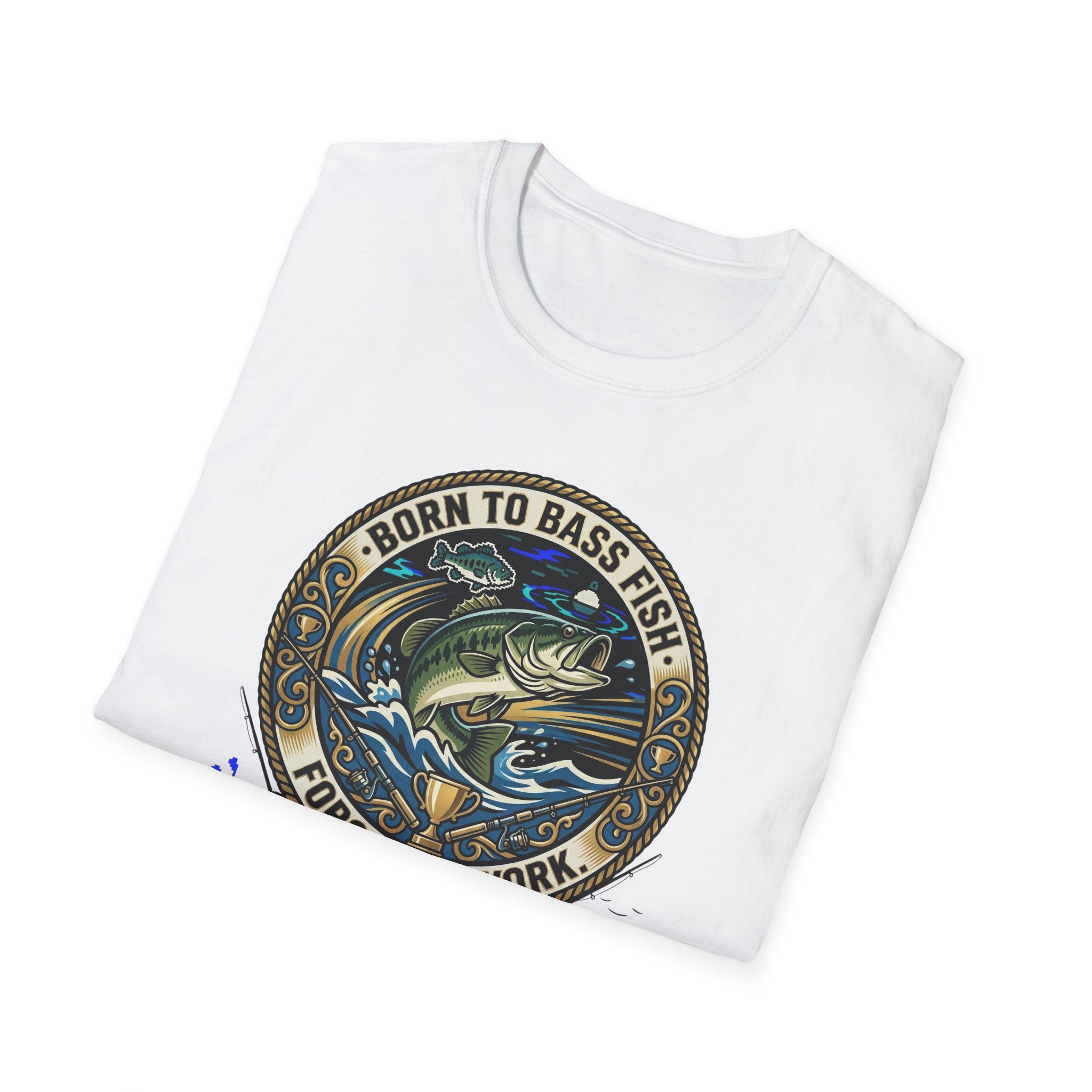 Born to Bass Fish graphic T-Shirt | Fishing Lure Illustration