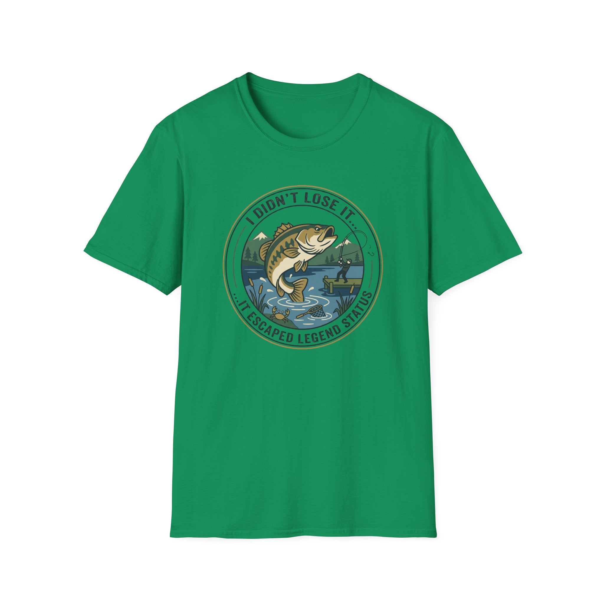I Didnt Lose It I Escaped Legend Status T-Shirt | Bass Fishing Graphic