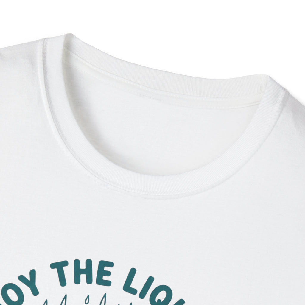 PNW Enjoy the Liquid Sunshine Bigfoot T-Shirt | Rain Umbrella Illustration