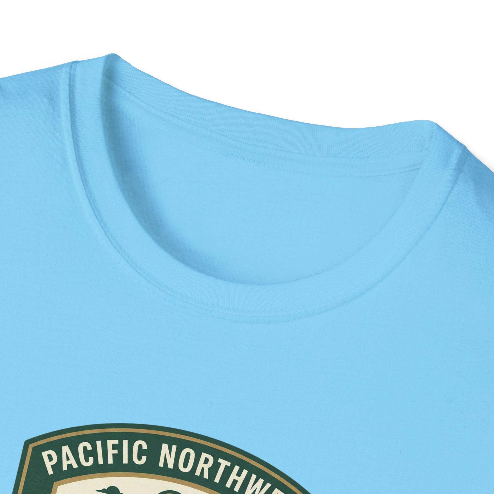 Camp Trails badge T-Shirt | Mountain camping logo, forest trail emblem