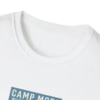 Camp More Wilderness Camping T-Shirt | Lake Mountain Poster Design