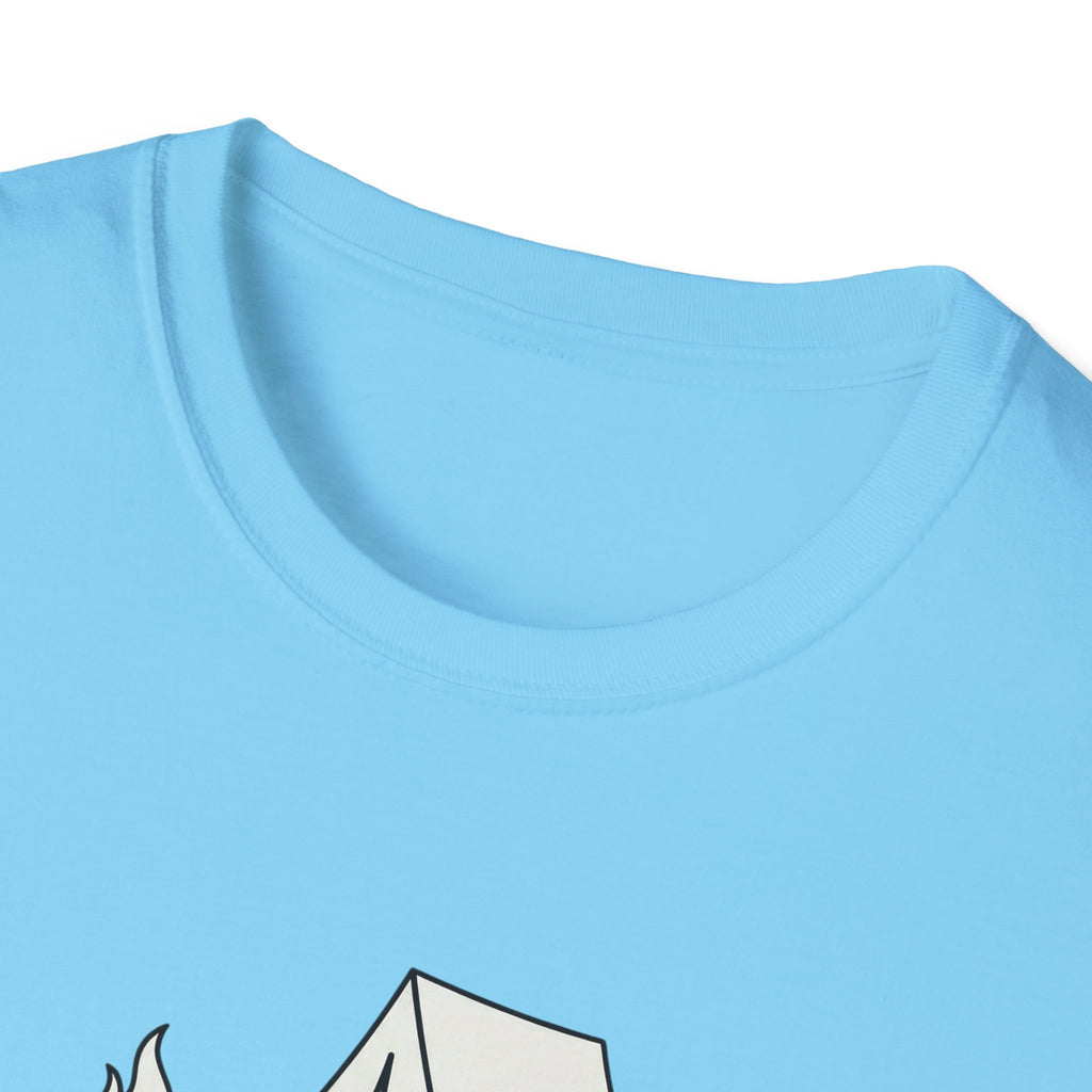 Guess Ill Stay camping tee | Tent and campfire graphic T-Shirt