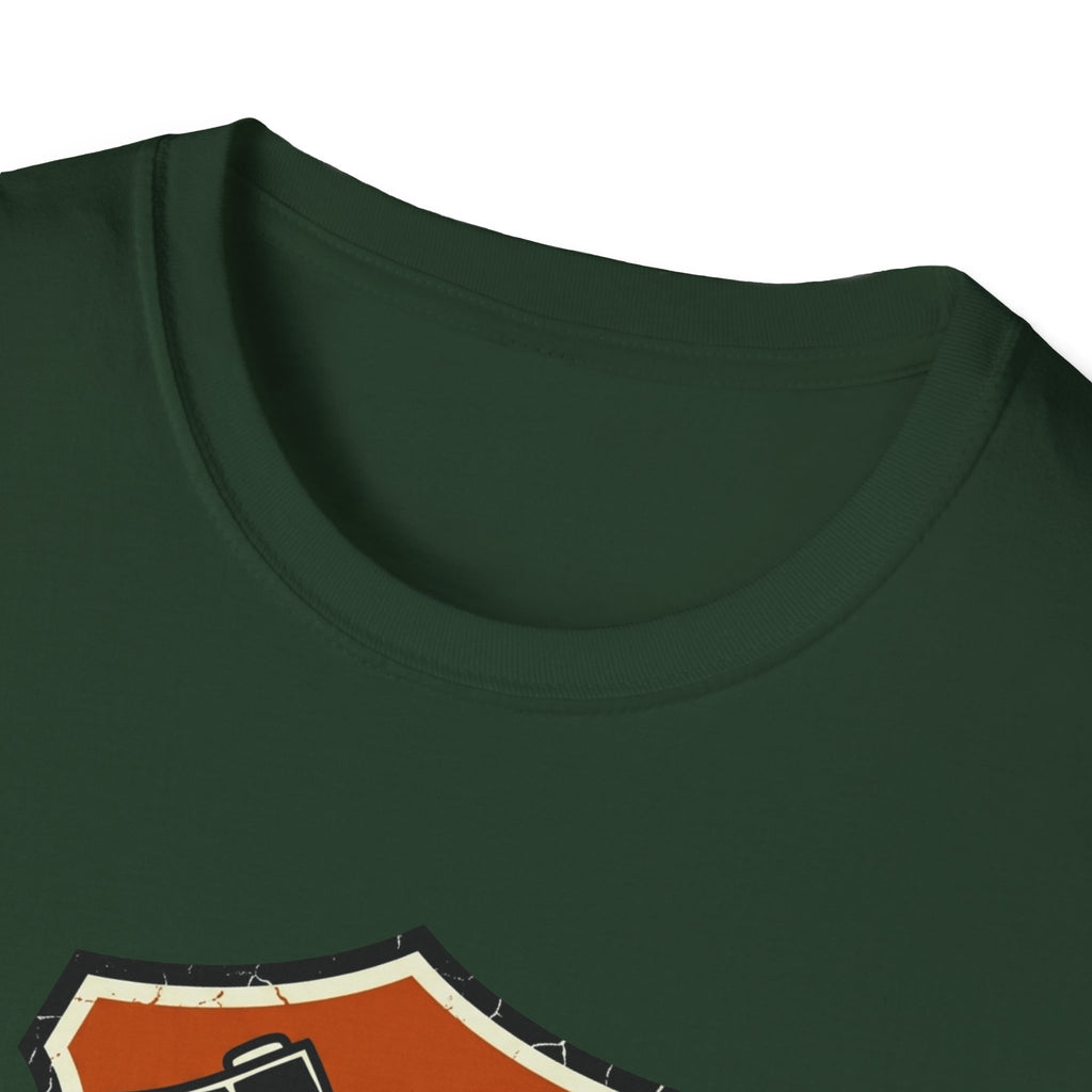 Seek The Wild emblem T-shirt | outdoor adventure badge design