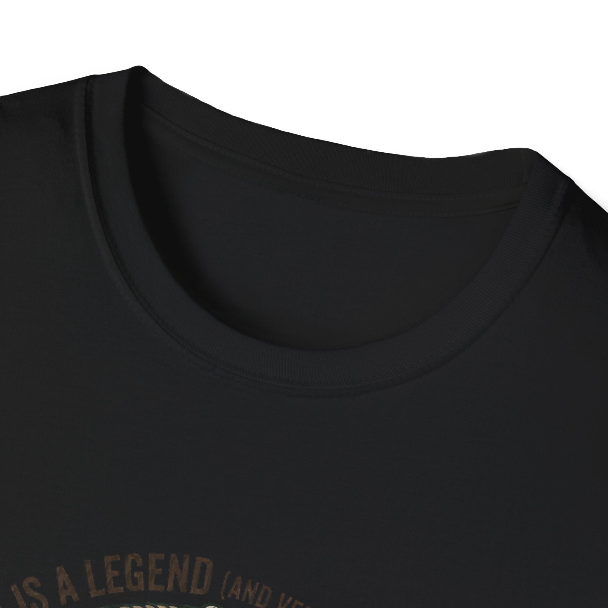 Dad is a Legend Camping T-Shirt | Bear, Campfire, Tent Cabin Illustration