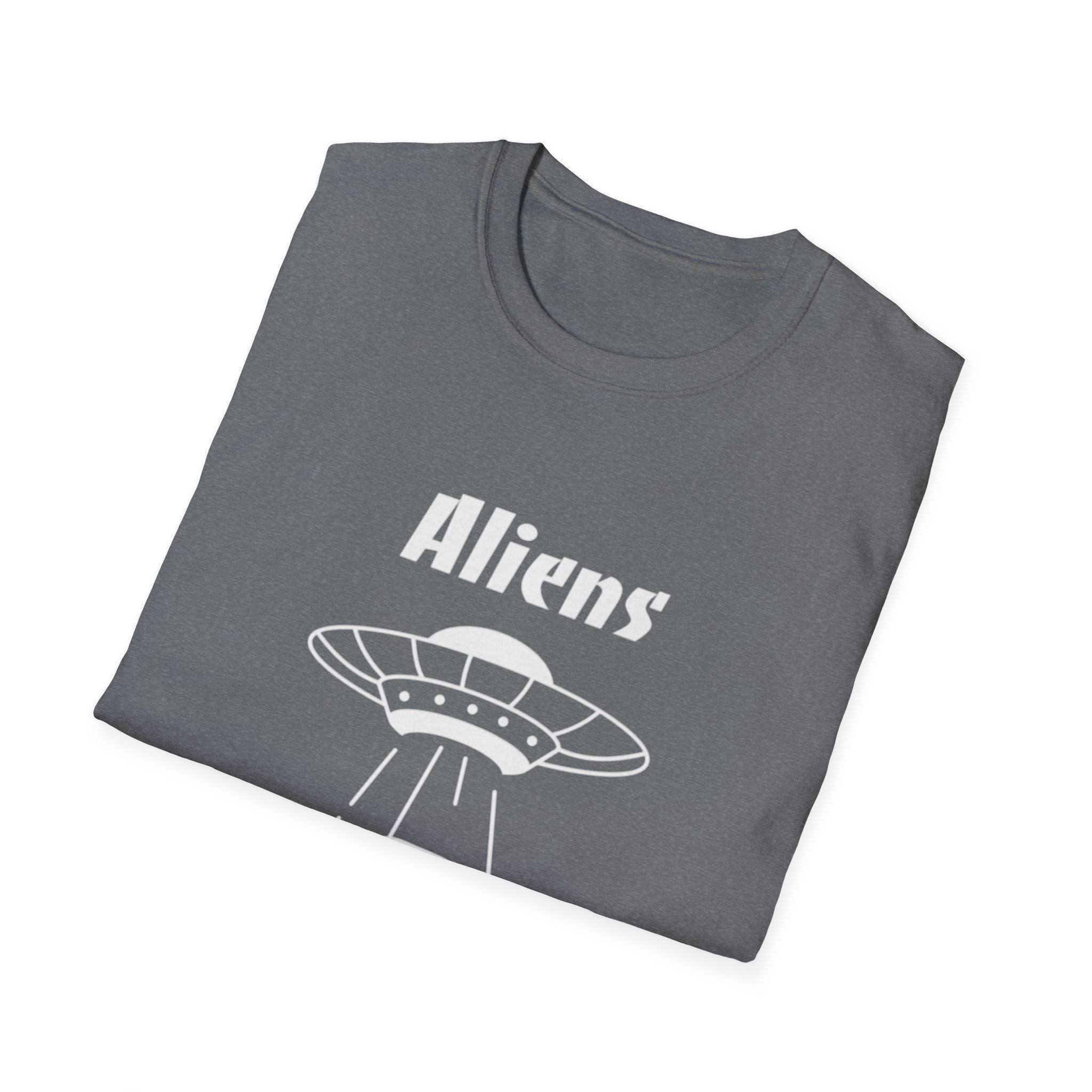 Aliens Exist T-Shirt | UFO Cow Abduction Graphic