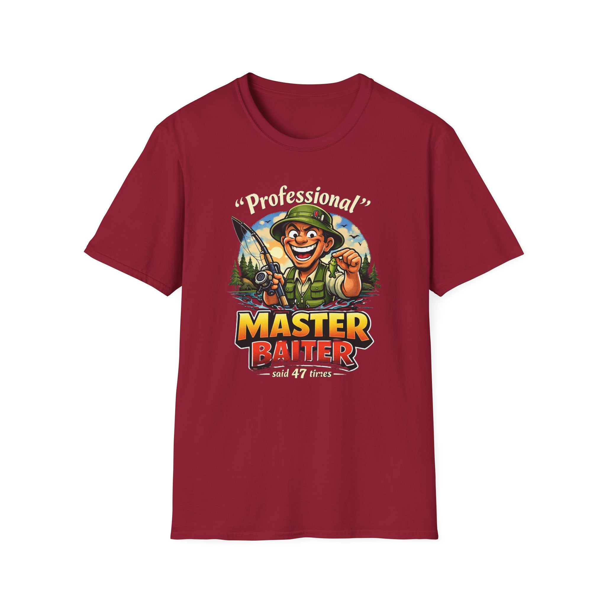 Master Baiter Fisherman T-Shirt | Fishing Graphic Tee, Outdoor Angler Design