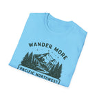 Wander More Pacific Northwest T-Shirt | Mountain Forest Adventure Tee