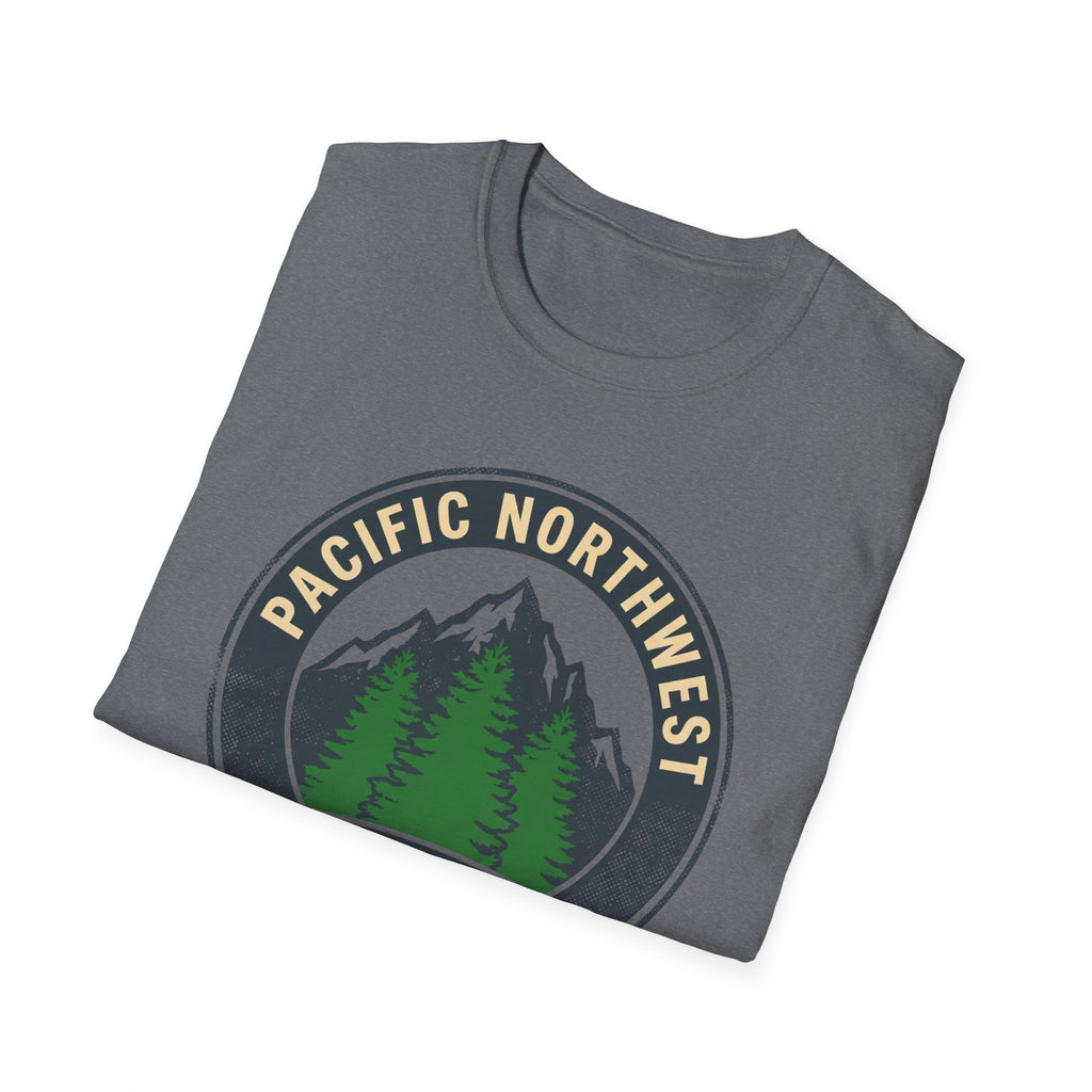 Pacific Northwest Mountain Pines T-Shirt | Upper Left USA graphic