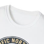 Pacific Northwest Mountain Pines T-Shirt | Upper Left USA graphic