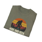 Bigfoot Silhouette Sunset T-Shirt | Retro Sasquatch Design