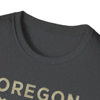 Oregon waterfall state map T-Shirt | River, Pines, Nature