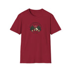 Campwood Trees Tent Graphic T-Shirt | Mountain Camping Logo, EST 1987
