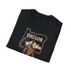 Oregon Bigfoot T-Shirt | Sasquatch Forest State Outline