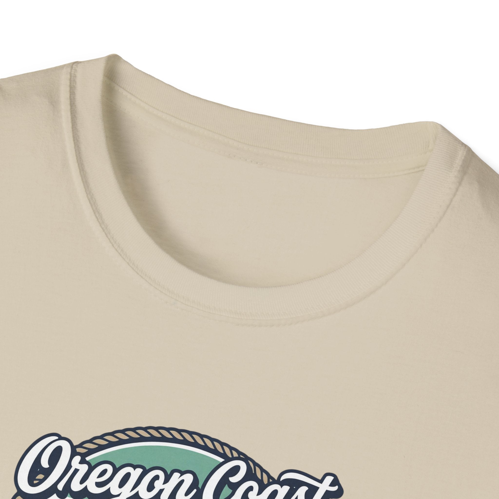Oregon Coast Lighthouse Waves T-Shirt | Coastal Sunset Badge