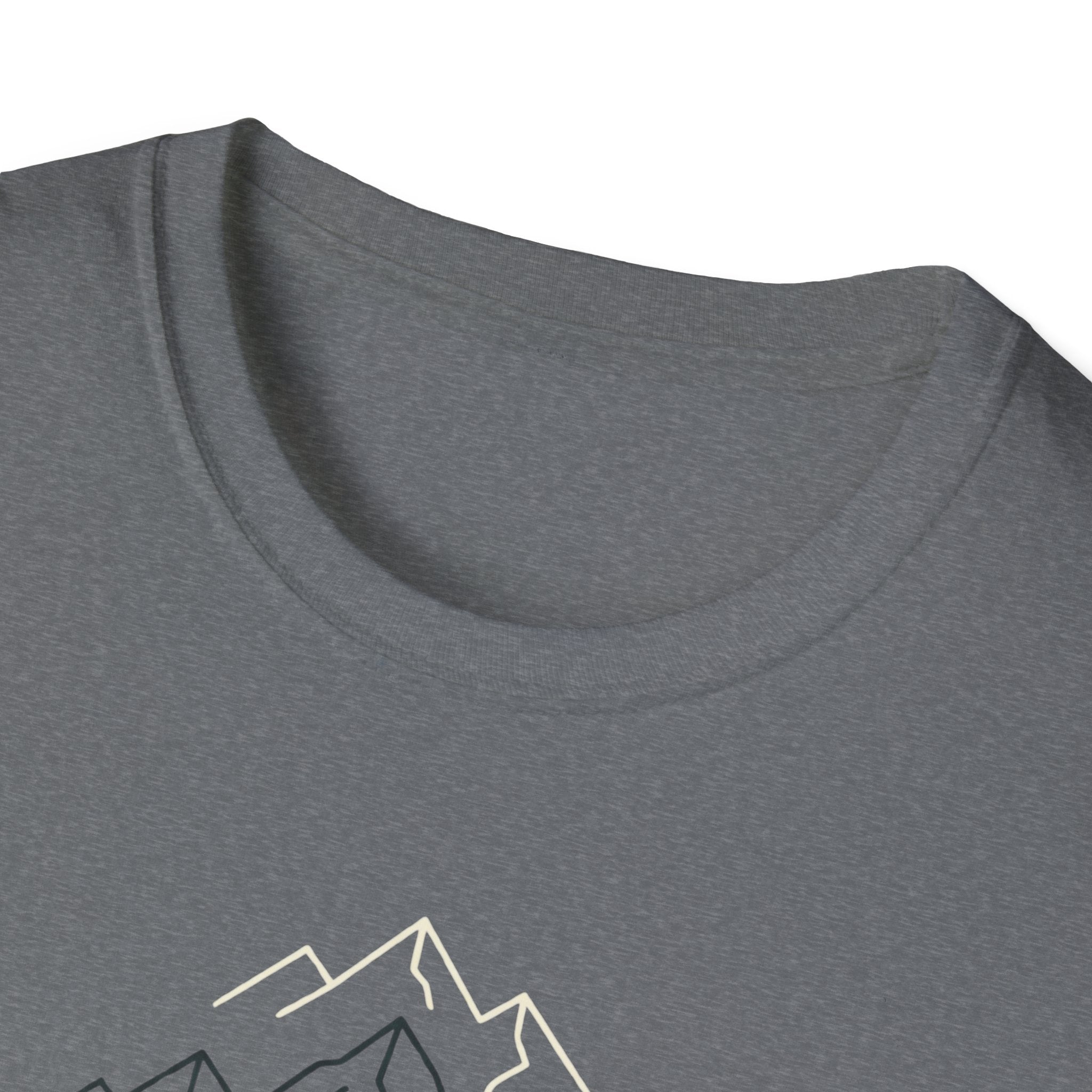 Coffee Cup in Pines T-Shirt | mountain camp mug, minimalist outdoors design