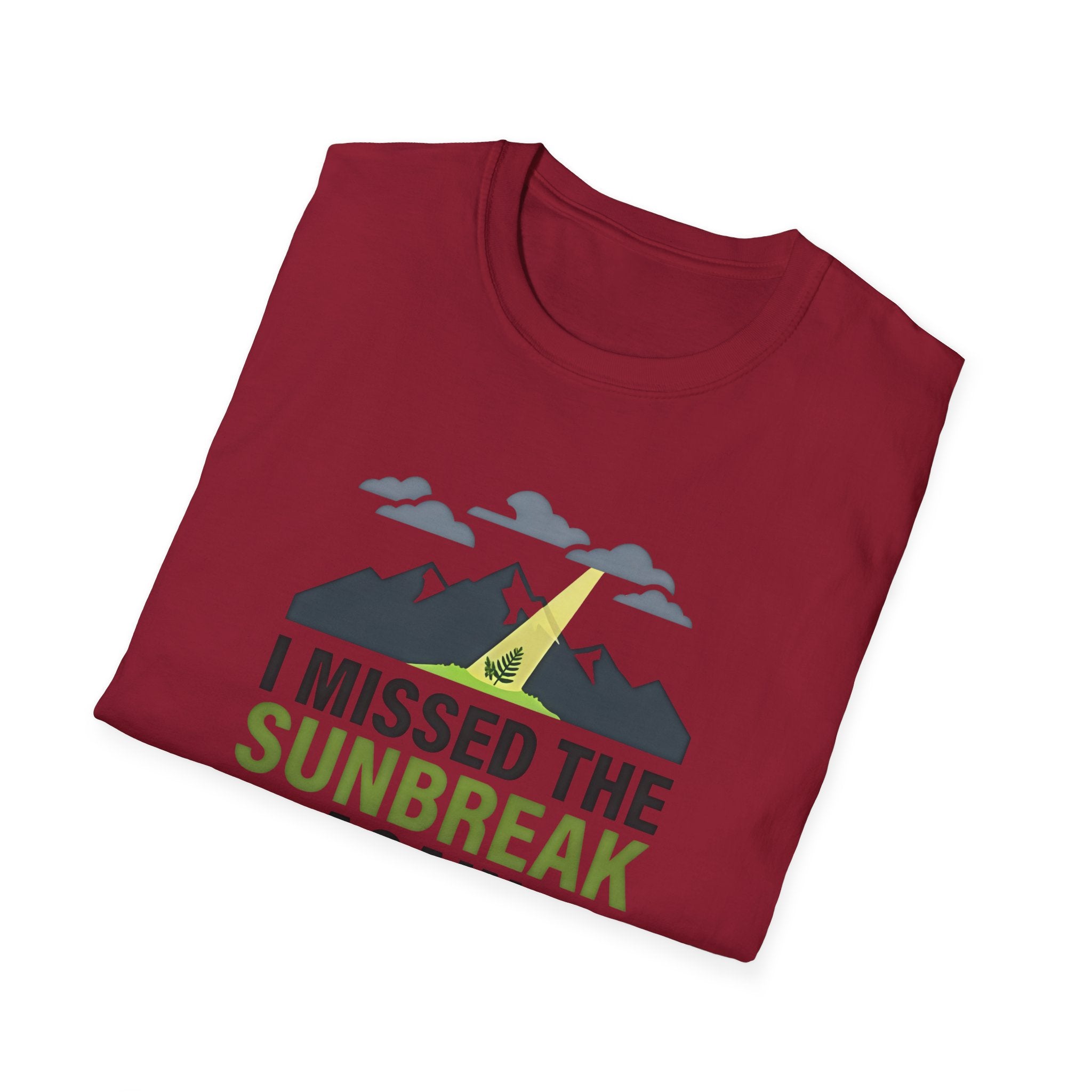 I Missed the Sunbreak Again T-Shirt | Mountain Lightning Graphic Tee