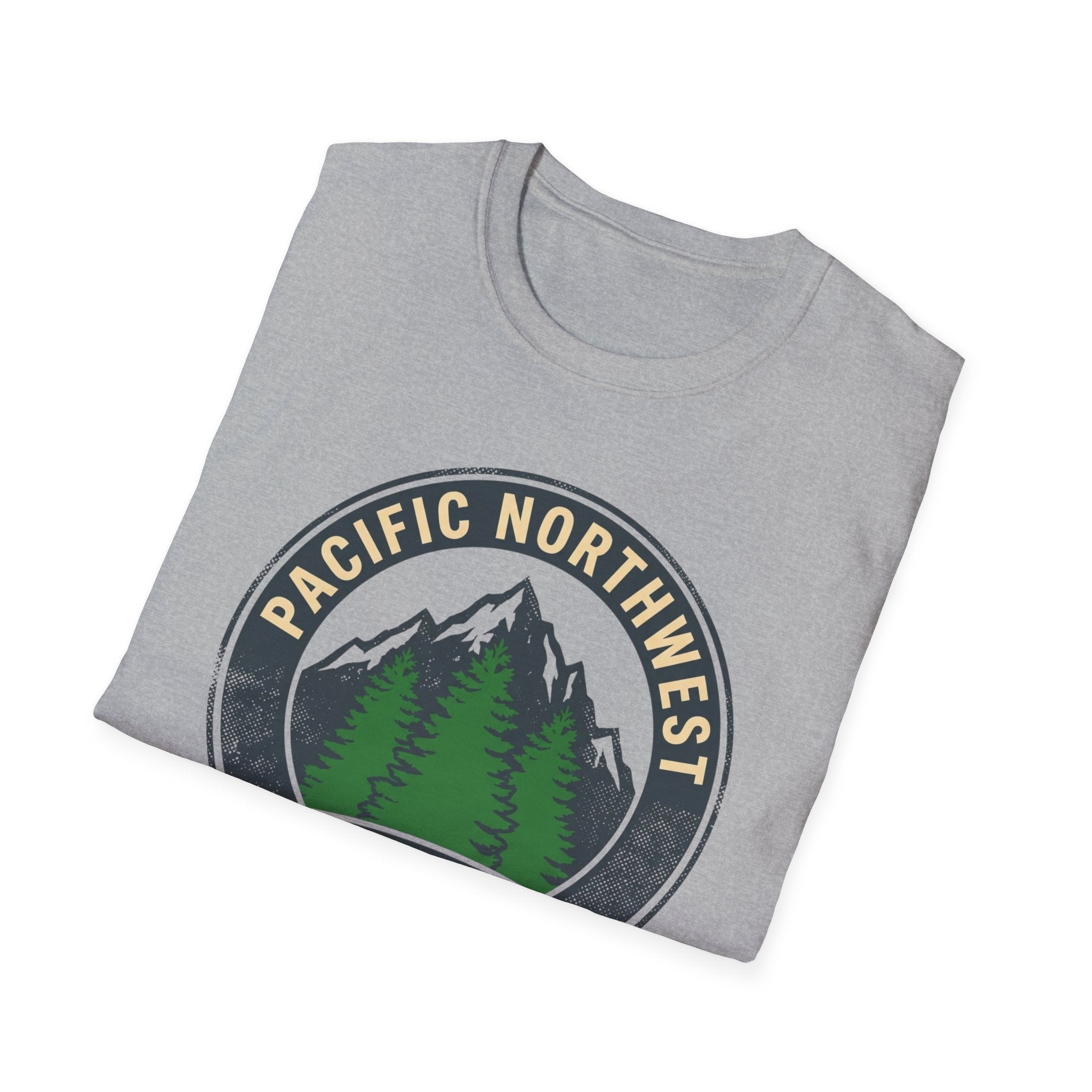 Pacific Northwest Mountain Pines T-Shirt | Upper Left USA graphic