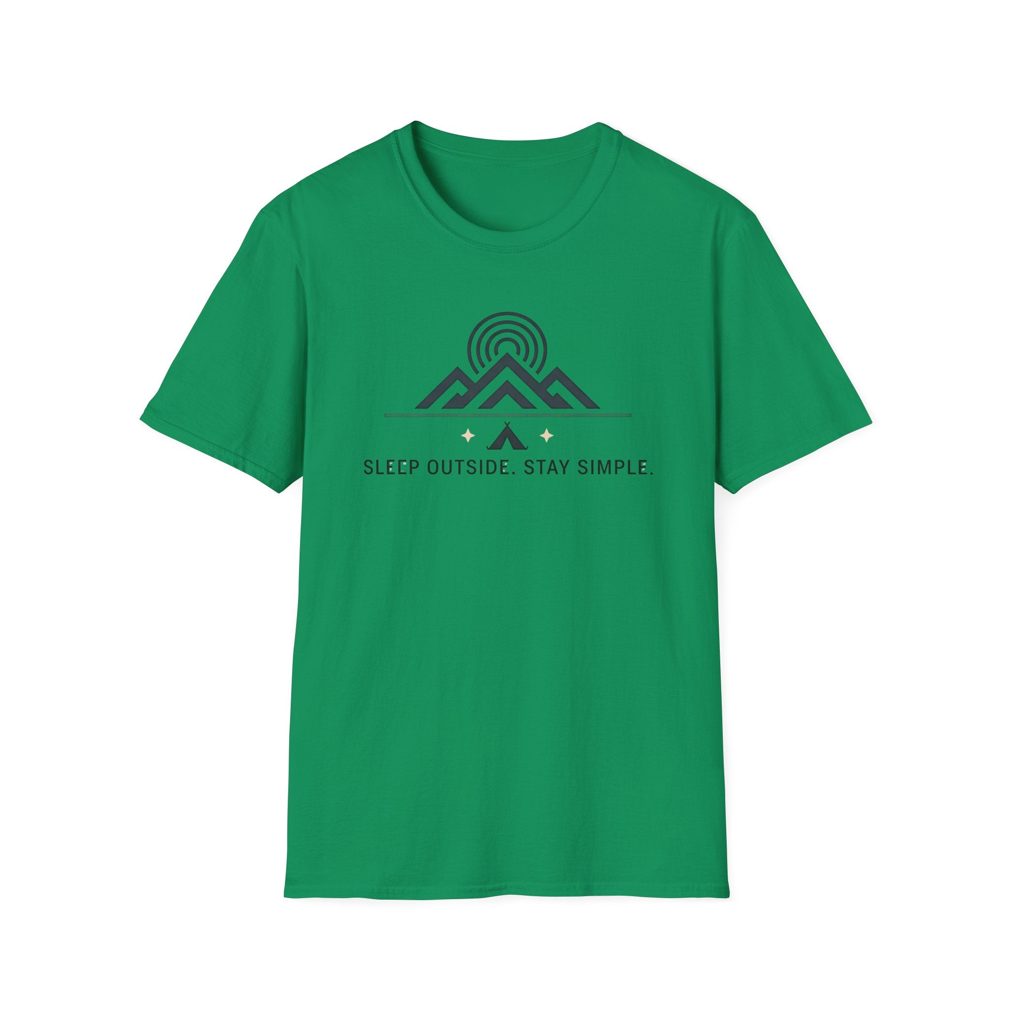 Sleep Outside Stay Simple T-Shirt | Mountain Camping Graphic Tee