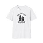 Social Distancing Since 1958 T-Shirt | Bigfoot Sasquatch Graphic