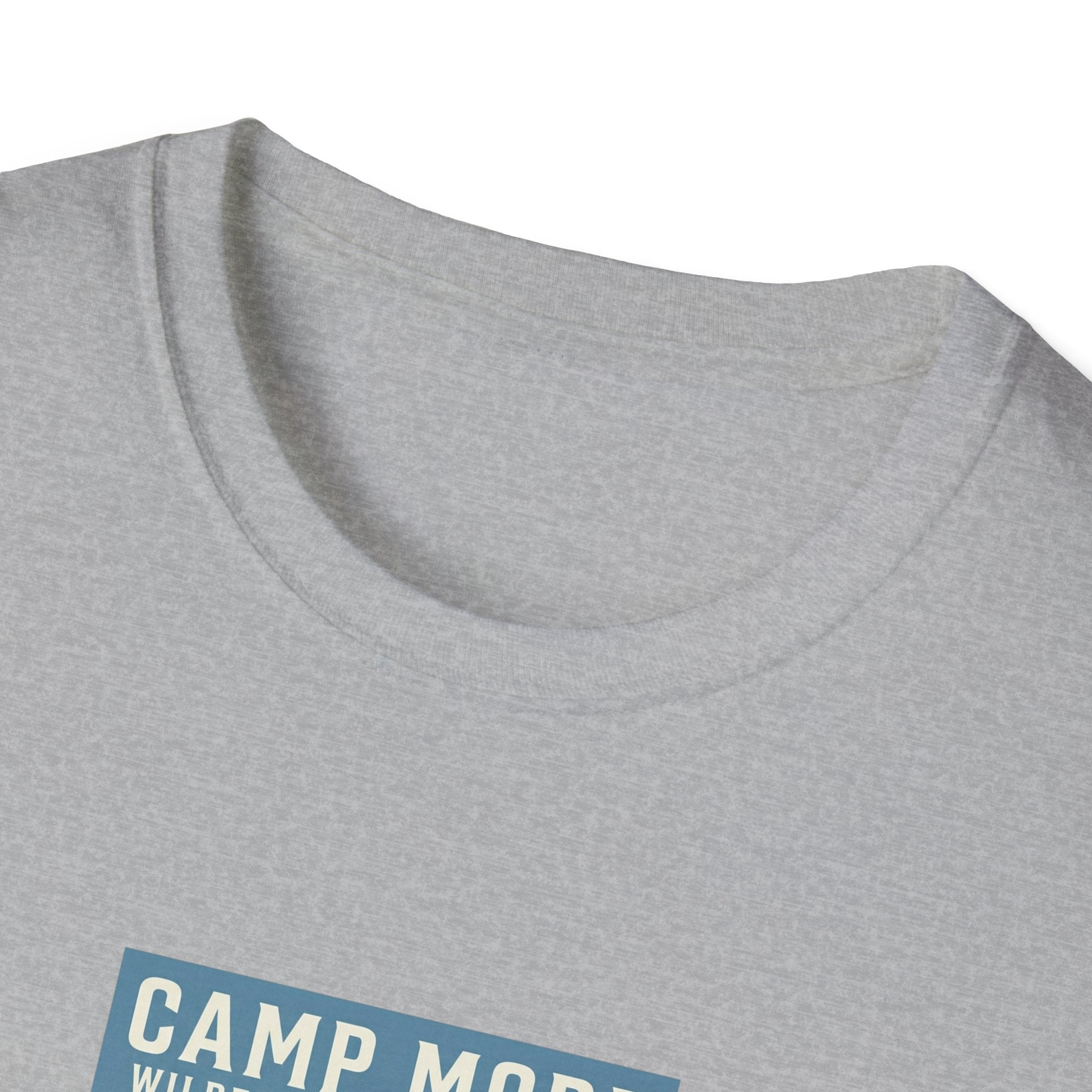 Camp More Wilderness Camping T-Shirt | Lake Mountain Poster Design