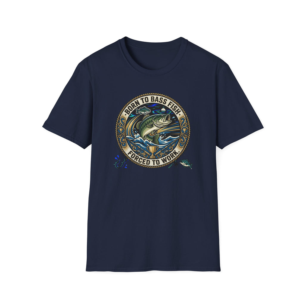 Born to Bass Fish graphic T-Shirt | Fishing Lure Illustration