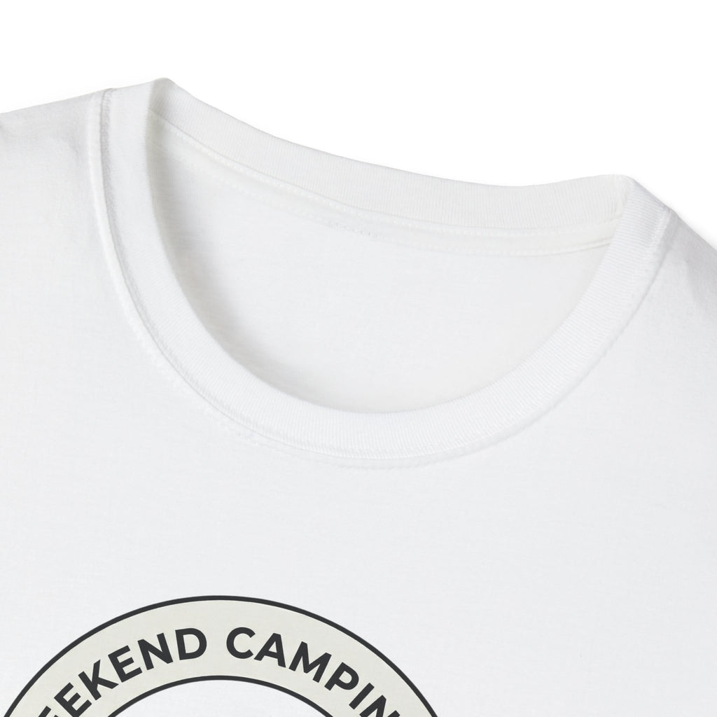 Weekend Camping Trip Overpacked As Usual T-Shirt | Camping Badge Tee
