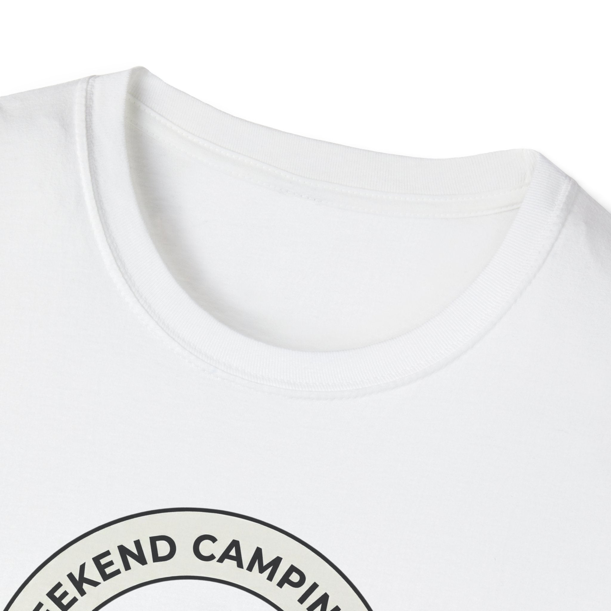 Weekend Camping Trip Overpacked As Usual T-Shirt | Camping Badge Tee