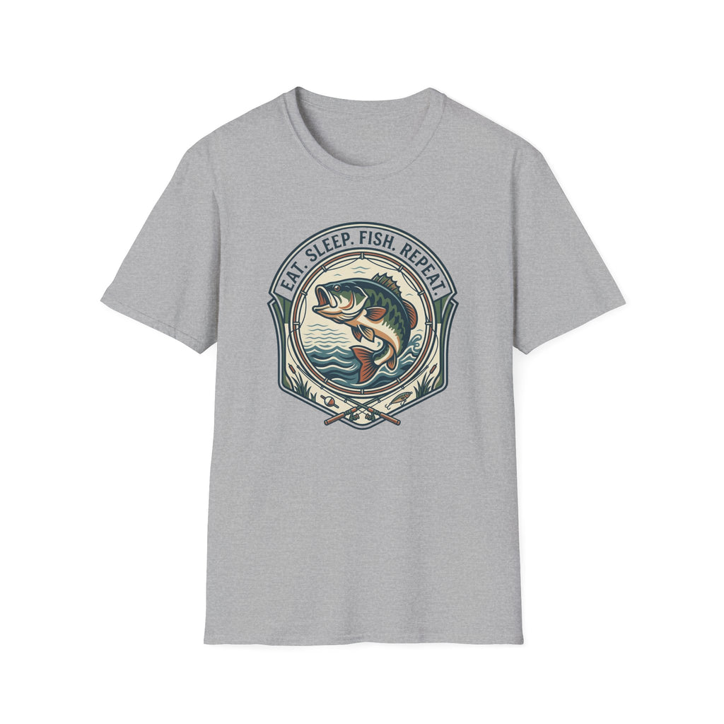 Eat Sleep Fish Repeat T-Shirt | Bass Fishing Graphic Tee