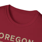 Oregon waterfall state map T-Shirt | River, Pines, Nature