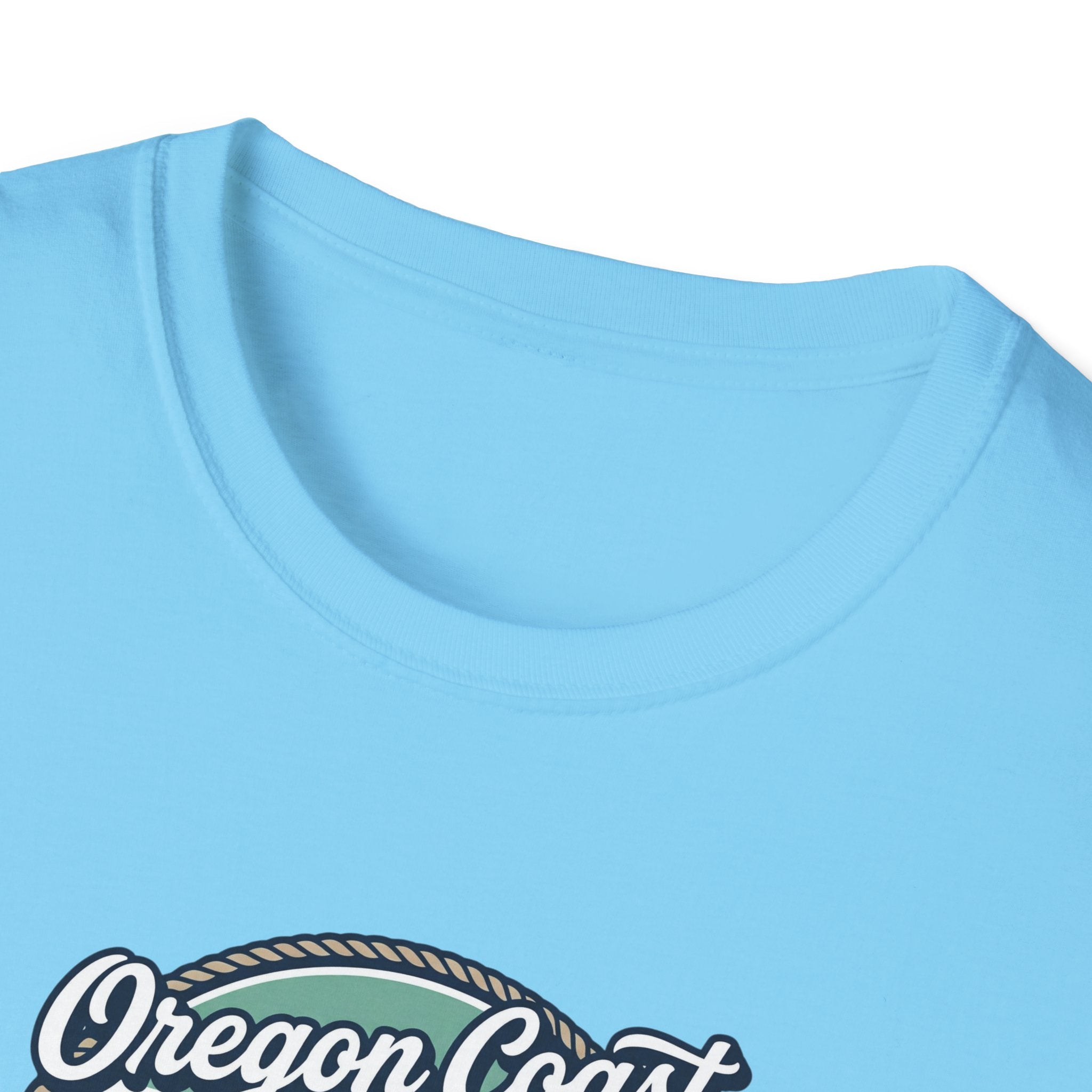 Oregon Coast Lighthouse Waves T-Shirt | Coastal Sunset Badge