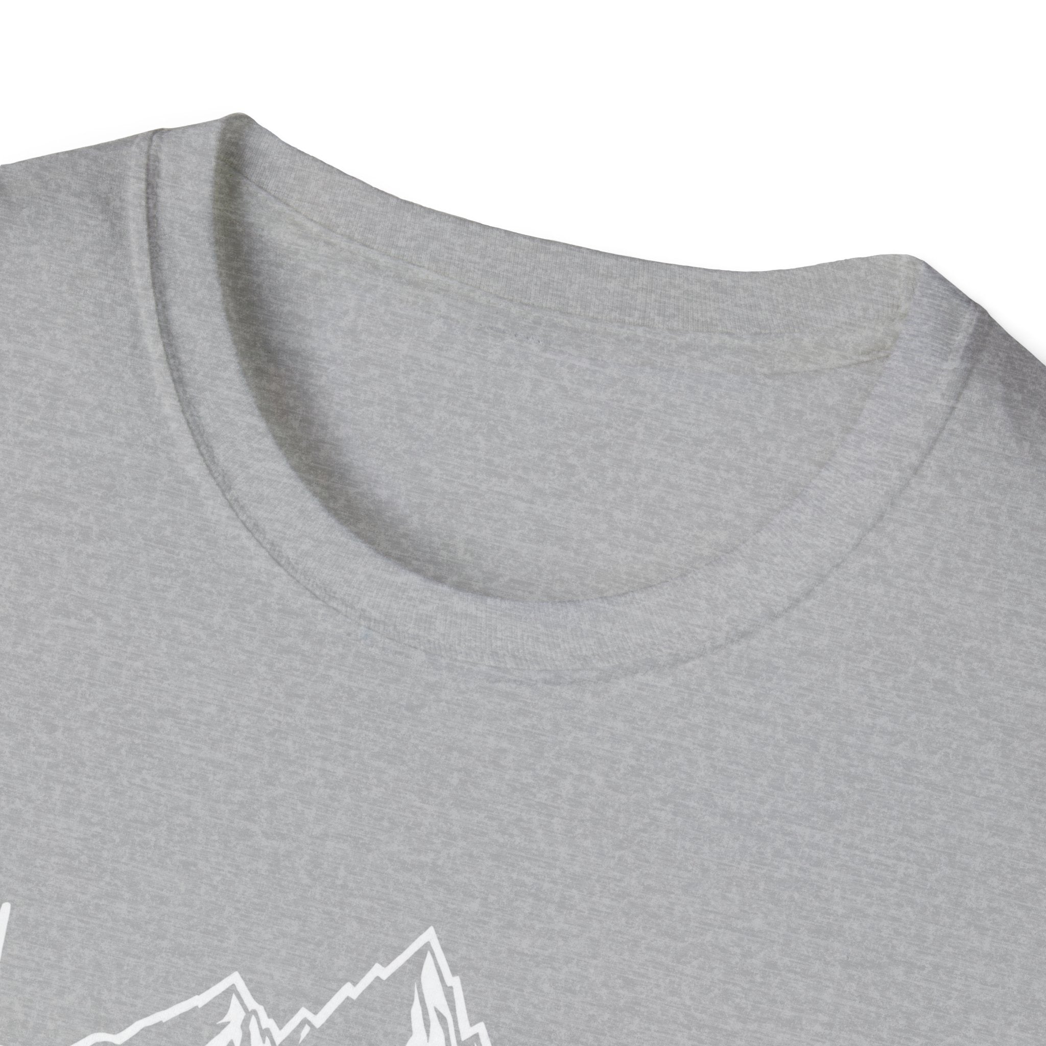 Mountain Heartbeat T-Shirt — Minimalist Mountain ECG Tee for Hikers & Outdoor Lovers
