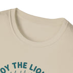 PNW Enjoy the Liquid Sunshine Bigfoot T-Shirt | Rain Umbrella Illustration