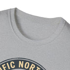 Pacific Northwest Mountain Pines T-Shirt | Upper Left USA graphic