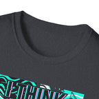 Think About Fishing 24/7 T-Shirt | Fishing Graphic Tee, Nautical Wave Design