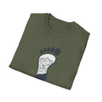 Leave No Trace footprint T-Shirt | Hiking mountain print